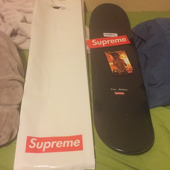 Supreme Skateboard Kim in Rhinestones Nan Goldin - Picture 6 of 6
